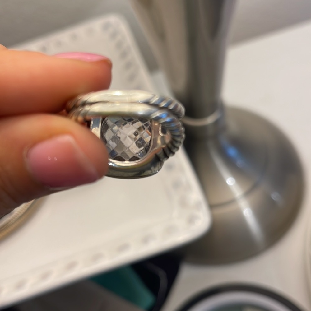 David Yurman 14MM Lavender Amethyst Albion Ring diamonds 925 rare authentic 10.5 - Picture 10 of 16